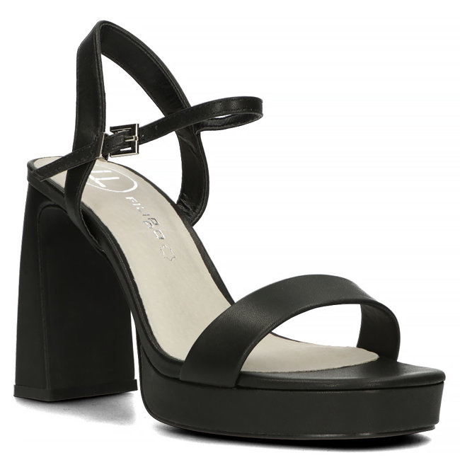 Čierne sandále Filippo DS4659/23 BK