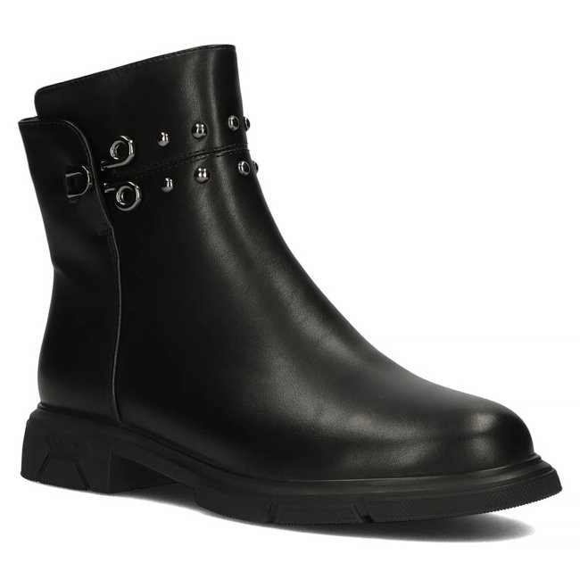 Čierne topánky Filippo DBT4043/22 BK