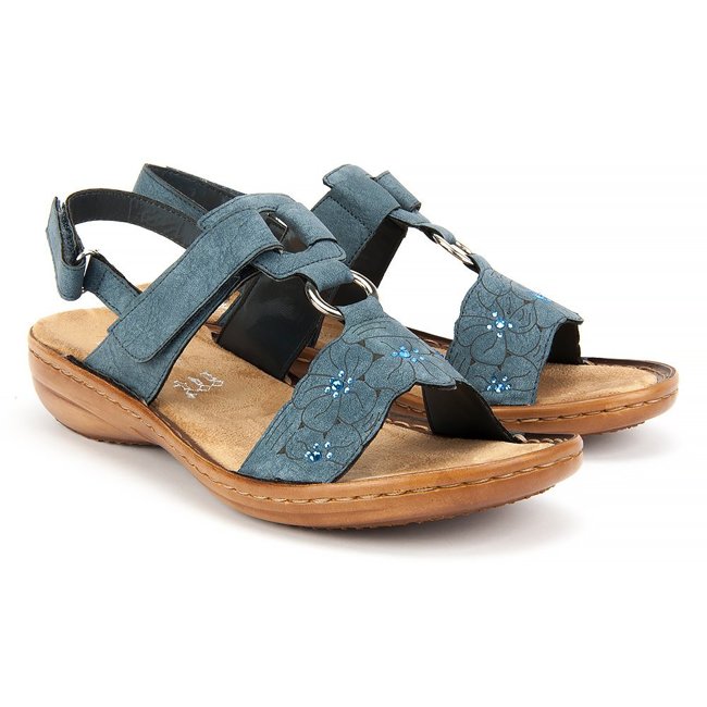 Sandále Rieker 60843-14 Blue