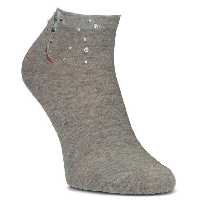 Sivé dámske ponožky